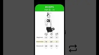 Biceps exercise cards -  id 31 #biceps #bicepsworkout