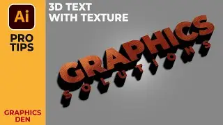 3D Text with Texture in Adobe Illustrator