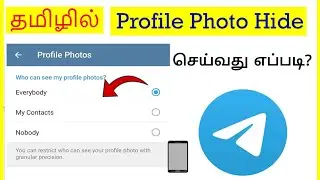 How to Hide Profile Photo in Telegram account Tamil | VividTech