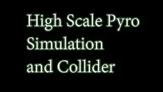 High scale Pyro simulation With Collider || Houdini Tutorial