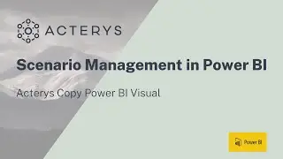 Scenario Management in Power BI with Acterys Copy