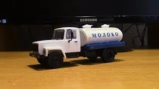 Масштабная модель автомобиля ГАЗ 3307 Молоковоз