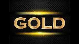 Coreldraw tutorial how to create a gold text effect with values