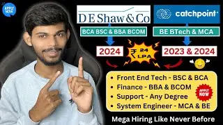 DeShaw Hiring Freshers With 24 LPA From BCA BSC And BBA BCom | All Details