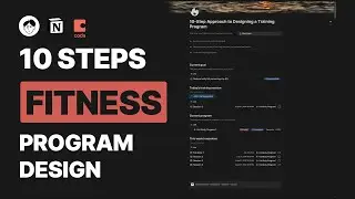 Science-based 10 steps to build your fitness program - Notion & Coda templates