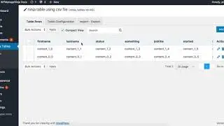 How to Import Data in Ninja Tables from a csv file