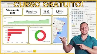 Como usar o Power BI Curso Gratuito | Como fazer Dashboard no PowerBI | Planilha Grátis