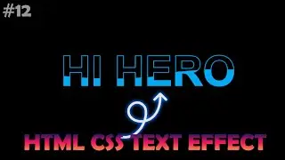 HTML CSS Text Effect @pinkweb0|html css tutorial