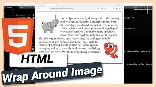 Text Wrap Around Image | HTML and CSS Tutorial
