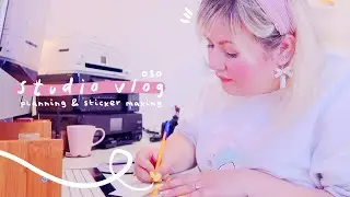 STUDIO VLOG 030 | Plan with me & Summer Sticker Designs