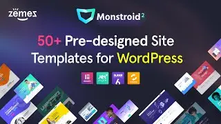 Monstroid2 Theme:  50+ Pre-designed Site Templates for WordPress