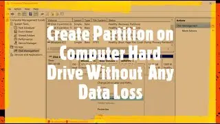 How to Create Partition on Windows 10 | Hard Drive Partition