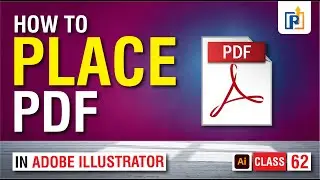 How to place pdf in illustrator | How to insert pdf in illustrator | Insert pdf in illustrator