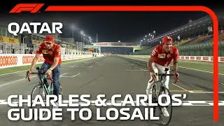 Charles Leclerc & Carlos Sainz Ride Around Losail International Circuit | 2021 Qatar Grand Prix