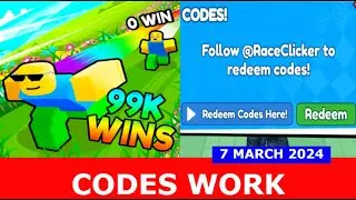 *CODES WORK* [EVENT] Race Clicker ROBLOX | MARCH 7, 2024