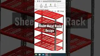 Sheet Metal Rack Design In Solidworks 2023| #solidworks | #autocad