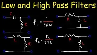 Low Pass Filters and High Pass Filters - RC and RL Circuits