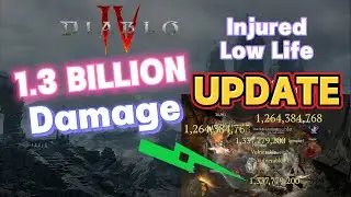 Diablo 4 UPDATE - 1.3 BILLION DAMAGE DRUID BUILD, NM Tier 100, Earthen Bulwark, Tanky, Low Life