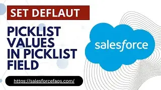 Set Default Picklist Value in Salesforce | Default a picklist value in Salesforce