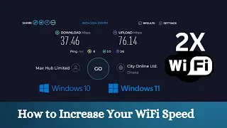 100% Working!!!! How to Increase Your Laptop WiFi Speed 2X ||  Windows 10 & 11 | Learn With Sazzad