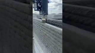 printing with a private home printer. Concrete house, warm and reliable 