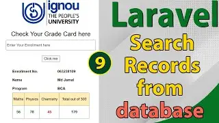 Search records like Grade Card in Laravel | Laravel सीखने का सबसे आसान तरीका | Laravel Search Query