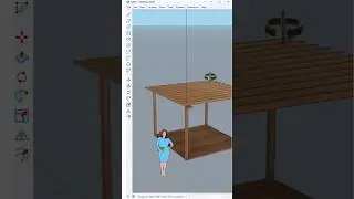 The fastest way to create a Modern Pergola in SketchUp without using any plugins! #nicetower