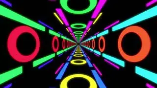 Fantastic Tunnel Retro Loop | Circles Theme OUT | 4K Background Video | Free Download