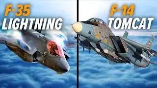 F-14 Tomcat VS F-35 Lightning Dogfight | DCS World