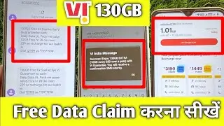 Vi 130 gb data kaise paye || Vi 130 gb data free || Vi 130 gb data