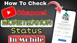 How To Check Youtube Channel Monetization Status In Mobile Phone | Rock Gyan