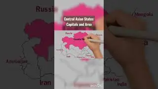 Central Asian States: Capitals and Area / Countries of Central Asia