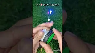 Police 🚨 lights and DC Motor Magic 💡🥳 