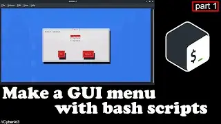 Make a GUI menu with bash scripts