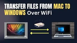 How to share files and folder from Mac to Windows PC || Easy way to share large files