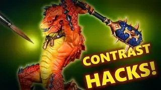 Contrast Hacks! Painting A Fiery Kroxigor for Warhammer Age of Sigmar | Seraphon Tutorial