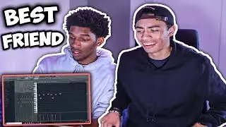 My BEST FRIEND Tries Making A Beat From Scratch!! | Fl Studio 12 Beat Making