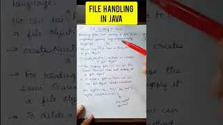 File Handling in Java #java #javaclass #javascript