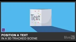 Position a Text in a 3D Tracked Scene -After Effects Tips