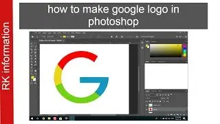 how to make google logo in photoshop