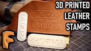 How to Design and Use 3D PRINTED LEATHER STAMPS // Fusion 360 & Leatherworking Tutorial