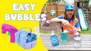 Handyman Hal makes Bubbles for Kids | DIY Bubbles