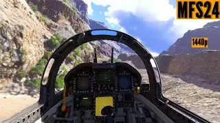 Microsoft Flight Simulator 2024 | F-18 Canyon LOW FLIGHT