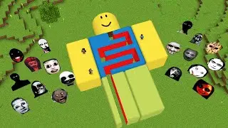 Roblox Maze House With 100 Nextbots in Minecraft - Gameplay - Coffin Meme