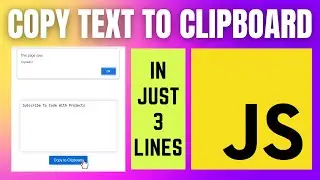 Copy Text to Clipboard Tutorial With JavaScript