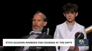 Steve Gleason awarded for courage at the ESPYS