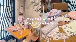 journal with me at a café ☕️📓💗