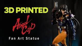 Angel Cop 3d Printed Fan Art Statue