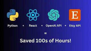 I've used GPT-3.5 to automate Etsy listing creation (OpenAI API, Etsy API, React, Flask)