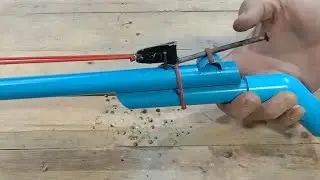 Precise diy PVC slingshot, simple way to make.